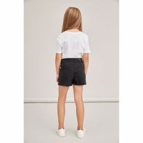 NAME IT Højtaljede Denim Shorts Randi Black